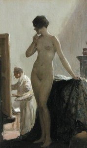 The Pose (olej na panelu)