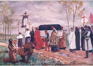 Pogrzeb św. Hugona, ilustracja z „Children