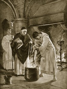 Próba wrzącej wody, ilustracja z „Hutchinson