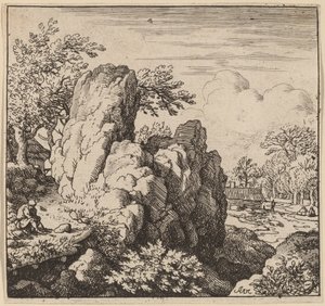Duża Skała, prawdopodobnie ok. 16451656. autorstwa Allart van Everdingen