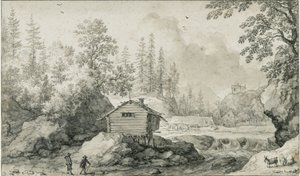 Krajobraz nordycki autorstwa Allart van Everdingen