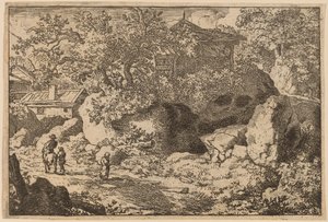 Chłop na koniu, prawdopodobnie ok. 16451656. autorstwa Allart van Everdingen