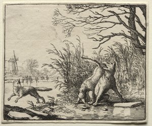 Reynard the Fox: nowe oskarżenie wilka autorstwa Allart van Everdingen