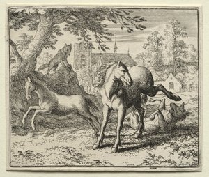 Reynard the Fox: Reynard oszukuje wilka autorstwa Allart van Everdingen