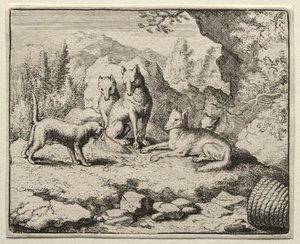 Reynard the Fox: Kot wzywa Reynarda na dwór autorstwa Allart van Everdingen