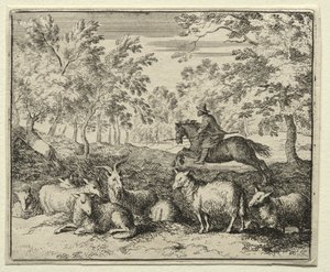 Reynard the Fox: Pogoń za jeleniem. autorstwa Allart van Everdingen