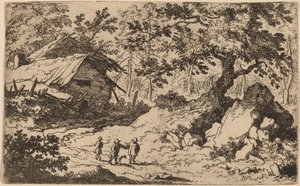 Ruiny Chałupy, prawdopodobnie ok. 16451656. autorstwa Allart van Everdingen