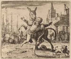 Osioł i pies prawdopodobnie ok. 16451656. autorstwa Allart van Everdingen