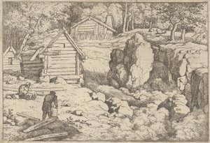 Cieśla, XVII wiek. autorstwa Allart van Everdingen