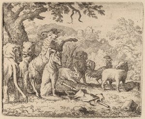 Baran Błogosławi Reynard, prawdopodobnie ok. 16451656. autorstwa Allart van Everdingen