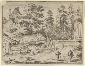 Trzy Chaty, XVII wiek. autorstwa Allart van Everdingen