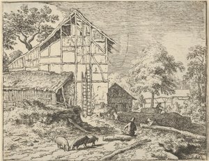 Dwie Drabiny, XVII wiek. autorstwa Allart van Everdingen