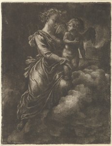 Wenus i Kupidyn, XVII wiek. autorstwa Allart van Everdingen