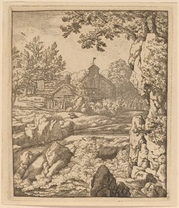 Wodospad, prawdopodobnie ok. 16451656. autorstwa Allart van Everdingen