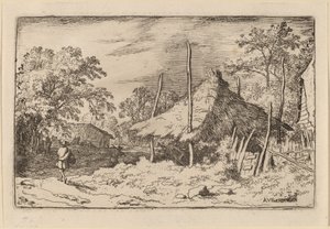 Koło pod Hay Barn, prawdopodobnie około. 16451656. autorstwa Allart van Everdingen