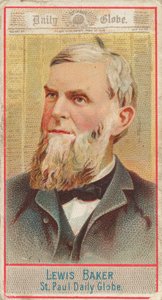 Lewis Baker, St. Paul Daily Globe, z serii American Editors N1 dla Allen & Ginte..., 1887. autorstwa Allen
