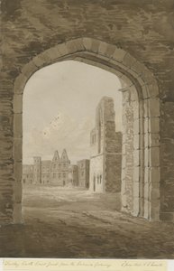 Zamek Dudley - Twierdza: rysunek w czerwonej sepii, 8 czerwca 1843 r.