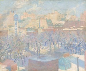 Plac Madison, śnieg, 1904.