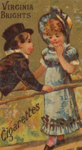 Z serii Girls and Children N64 promującej papierosy Virginia Brights dla Allen &..., 1886.
