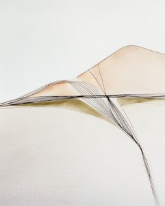 Abstrakcyjny, płynny krajobraz autorstwa Alma