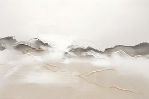 Abstrakcyjny złoty pejzaż autorstwa Alma