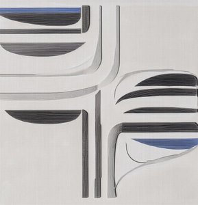 Nowoczesny niebiesko-szary wzór