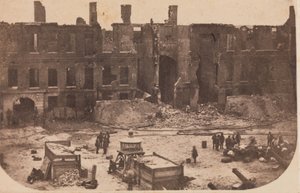 Ewakuacja Fortu Sumter, kwiecień 1861, kwiecień 1861. autorstwa Alma A. Pelot.