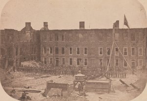 Ewakuacja Fortu Sumter, kwiecień 1861, kwiecień 1861. autorstwa Alma A. Pelot.