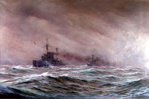 Druga Eskadra Krążowników, Morze Północne 1914-16