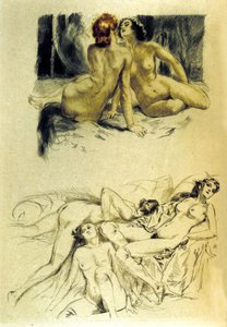 Ilustracja „Przeklętych kobiet” w „Les fleurs du mal” francuskiego poety Charlesa Baudelaire