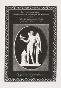 Sztuka litografii: karta dedykacyjna, tablica VII