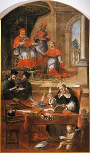 Św. Rajmund z Penafort, doradca papieża Grzegorza IX, przez Alonso Antonio Villamor (1661-1729). Z klasztoru św. Estebana w Salamance w Hiszpanii.