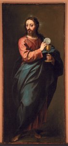 Chrystus błogosławi hostię, ok. 1635 autorstwa Alonso Cano