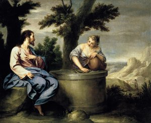 Chrystus i Samarytanka autorstwa Alonso Cano
