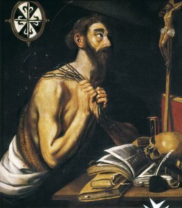 Święty Dominiku pokutnik. 1621 (olej na płótnie) autorstwa Alonso Florin
