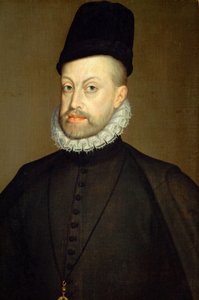 Portret Filipa II 1527-1598, króla Hiszpanii i Portugalii, 1568 autorstwa Alonso Sánchez Coello
