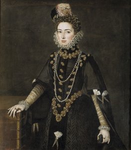Portret infantki Katarzyny Michelle z Hiszpanii 1567-1597, 1584-1585 autorstwa Alonso Sánchez Coello