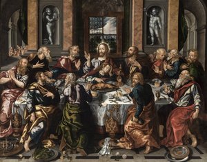 Ostatnia Wieczerza, ok. 1588 r. autorstwa Alonso Vázquez
