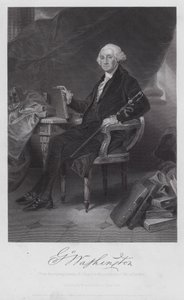 Jerzy Waszyngton (grawerowanie) autorstwa Alonzo (after) Chappel
