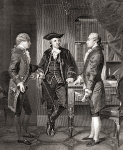 Johann Henry Jules Alexandre von Robaii, Baron de Kalb przedstawiający Lafayette