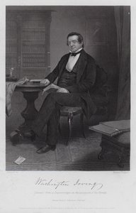 Washington Irving (grawerowanie) autorstwa Alonzo (after) Chappel