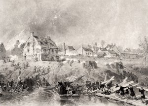 Atak na Fredericksburg w stanie Wirginia, z „Narodowej historii wojny dla Unii”, 1860 autorstwa Alonzo Chappel