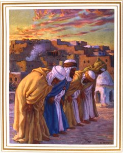 El Rekaa lub Inklinacja Modlitwa Inklinacji, 1918 autorstwa Alphonse Etienne Dinet