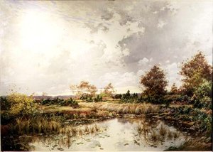 Jezioro autorstwa Alphonse Henri Mazard