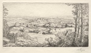 Dolina w Burgundii autorstwa Alphonse Legros