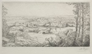 Dolina w Burgundii autorstwa Alphonse Legros