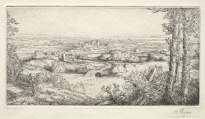 Dolina w Burgundii autorstwa Alphonse Legros
