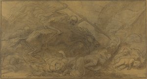 Po bitwie. autorstwa Alphonse Legros
