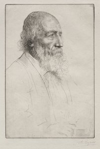 Alfred Lord Tennyson autorstwa Alphonse Legros