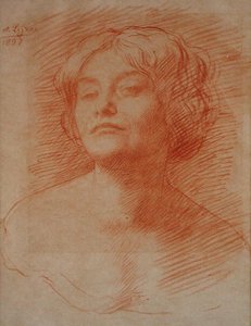 Alice Knewstub autorstwa Alphonse Legros